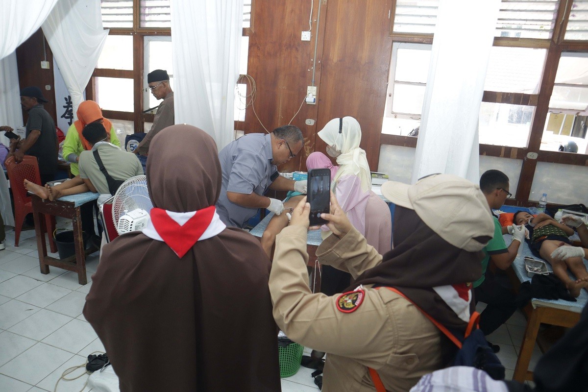 117  Anak Ikut Berpartisipasi, Gerakan Pramuka Kwarcab Kota Solok Gelar Sunatan Massal