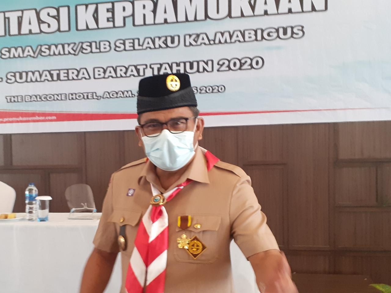 Moment Rakerda Pramuka Sumbar 2020, Martias Wanto Terima Lencana Darma Bakti