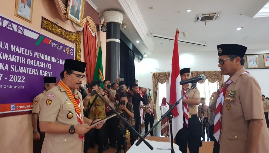 Kak Adhyaksa Dault Lantik Gubernur Sumatera Barat Jadi Ketua Mabida Gerakan Pramuka