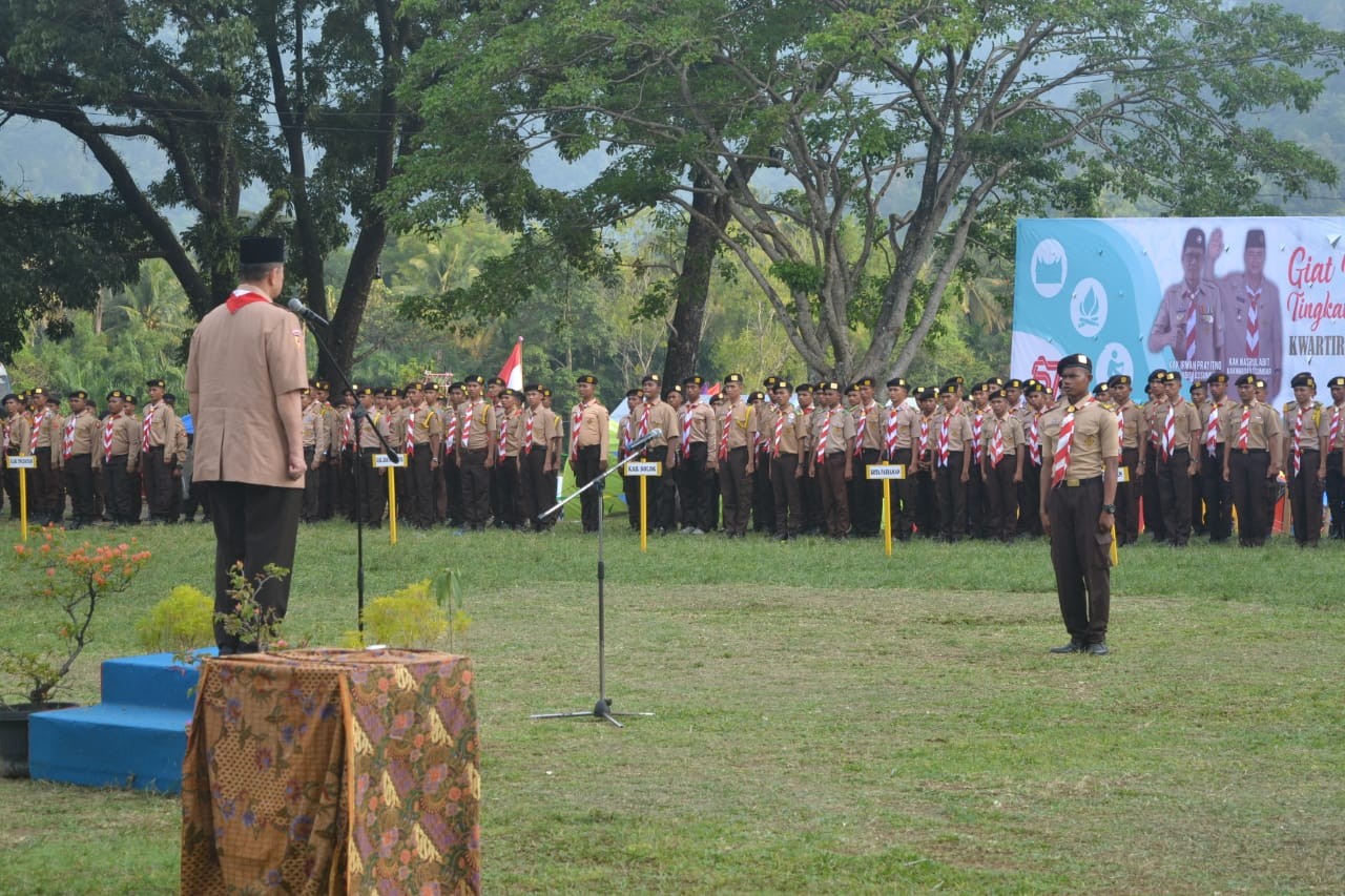 Senja mengiringi Upacara Pembukaan Giat Prestasi Daerah 2018.