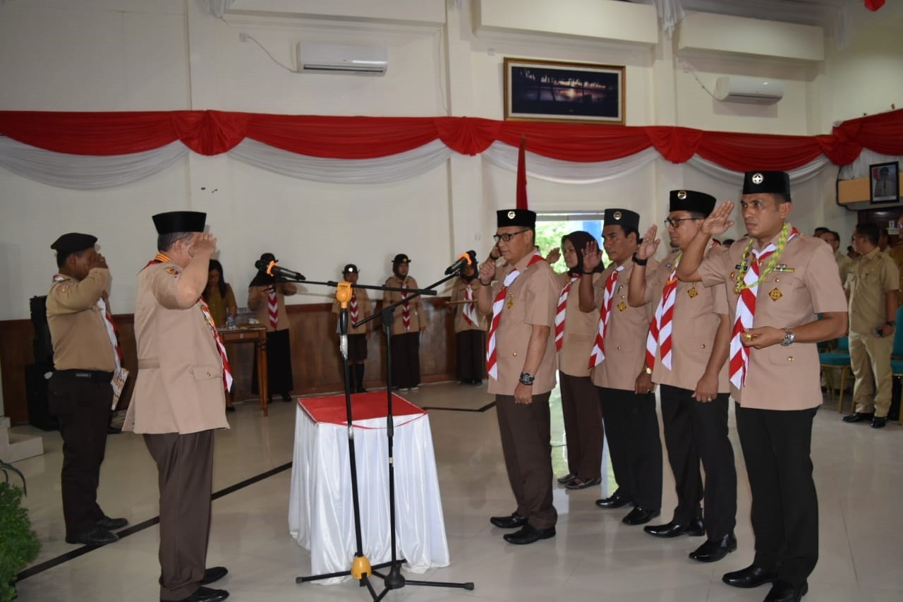 Usai Dilantik Menjadi Ka. Mabicab, Ini Harapan Bupati Mentawai Untuk Gerakan Pramuka