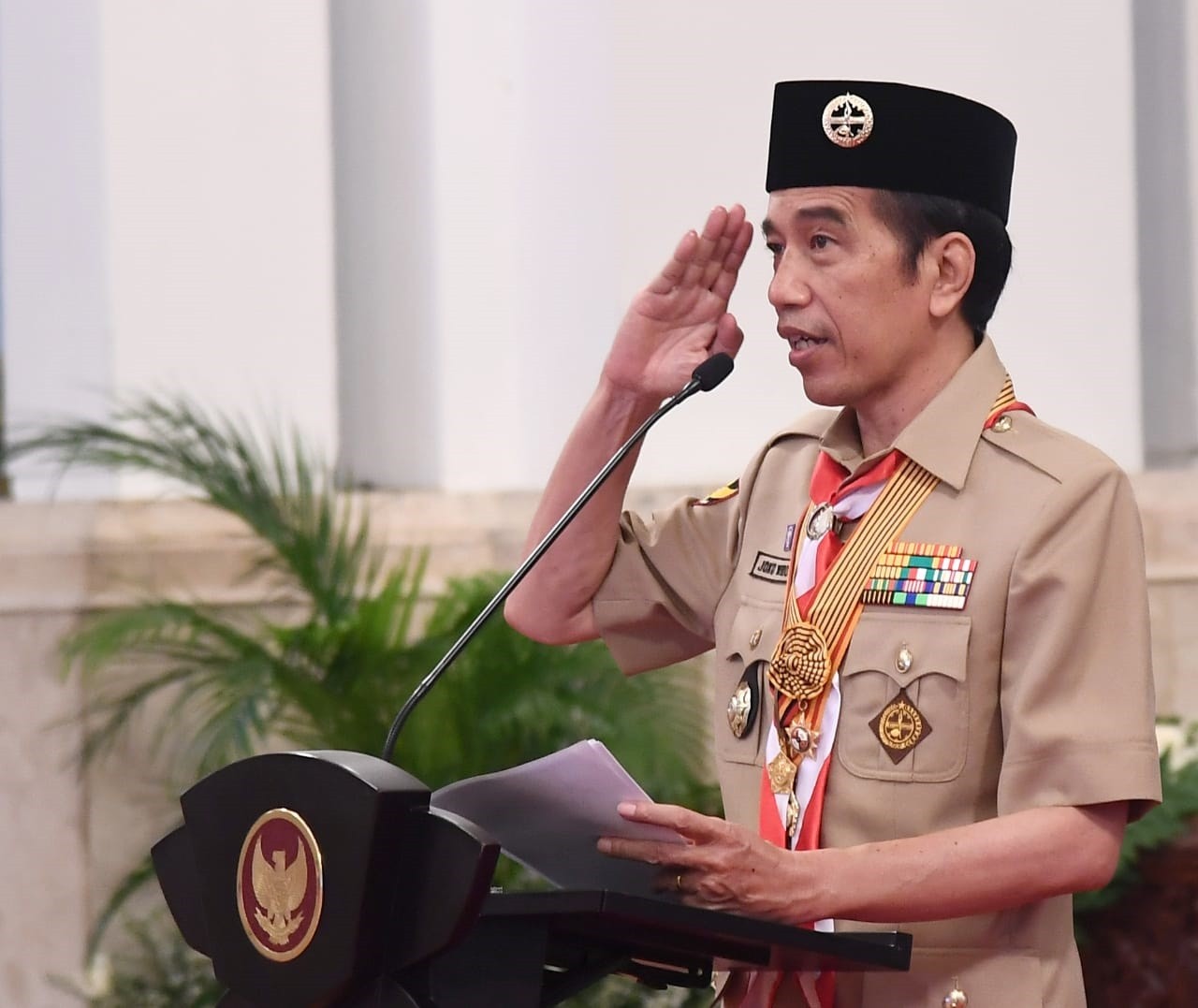 Presiden Joko Widodo Puji Pramuka dalam Menanggulangi Covid, Ini Pesan Lengkapnya