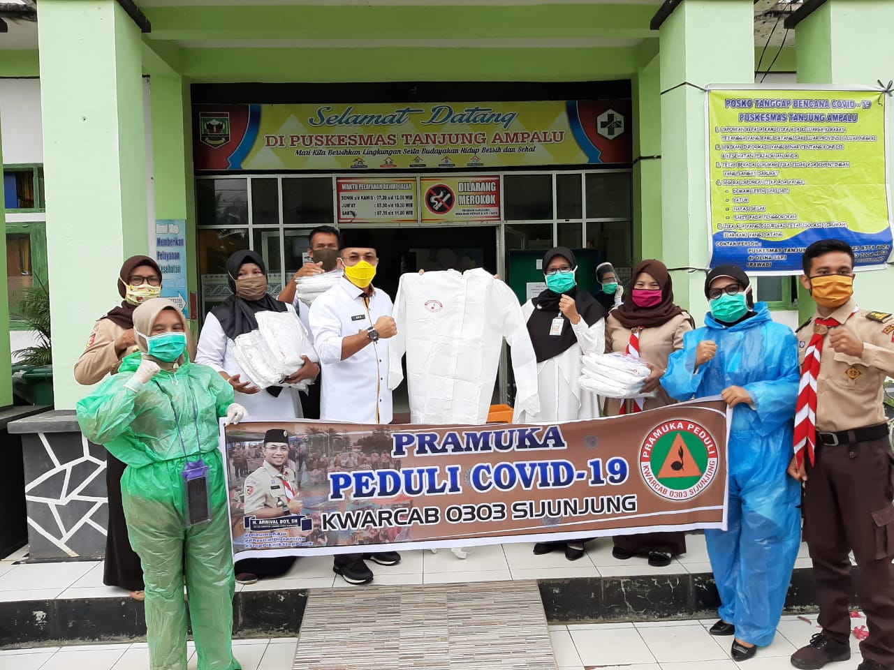 Aksi Pramuka Peduli Kwarcab Sijunjung